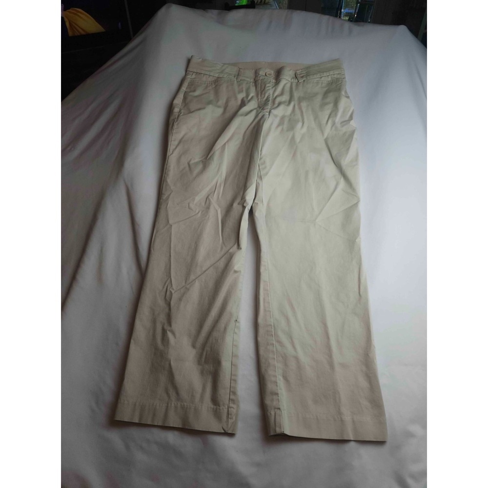 Kim Rogers Chino Pants Womens 14 Beige Preppy Academia Classic Indie Sleaze